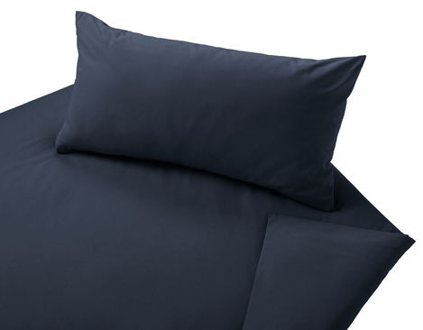 Bio-Bettwäsche Garnitur aus Edel-Linon in der Farbe Azurblau