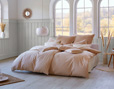 Bio-Bettwäsche Chambray mit farbig gewachsener Bio-Baumwolle von Cotonea im Schlafzimmer