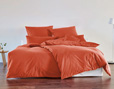 Bio-Bettwäsche aus Edel-Linon für das Schlafzimmer in Koralle Orange von Cotonea