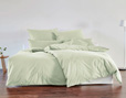 Bio-Bettwäsche aus Edel-Linon für das Schlafzimmer in Salbei Grün von Cotonea