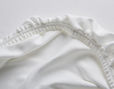 Doppel-Jersey Spannbettlaken aus Bio-Baumwolle von Cotonea in Weiß ohne optische Aufheller