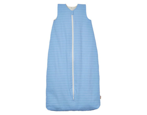Kinderschlafsack ohne Ärmel mit Reißverschluss und Jersey-Futter aus Bio-Baumwolle in Altrosa