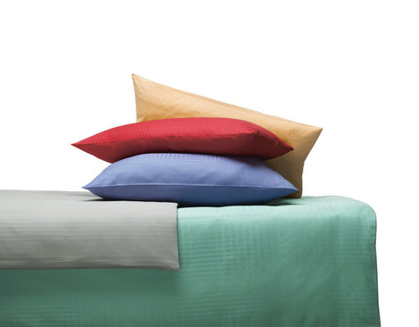 Damast Bettwäsche Kollektion Zoom mit Karo Webmuster aus Bio-Baumwolle