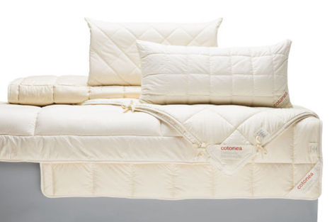 Cotonea Heimtextilien Kollektion Bio Bettdecken und Kissen aus Baumwolle