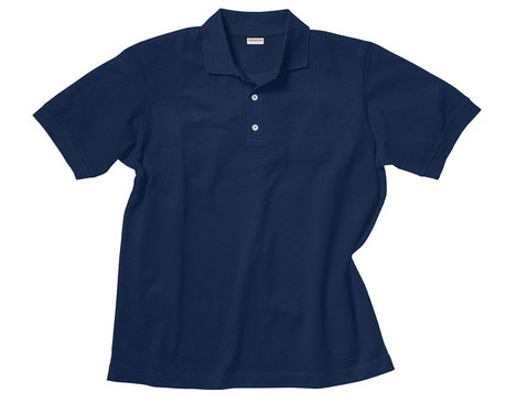 Polo-Shirt für Männer aus Bio-Baumwolle gelegt in Marine Blau