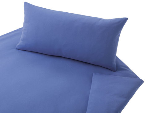 Cotonea Jersey Bettwäsche Garnitur aus Bio-Baumwolle in Blau