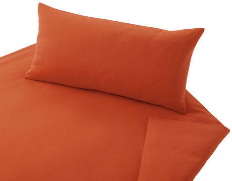 Cotonea Jersey Bettwäsche Garnitur aus Bio-Baumwolle in Orange