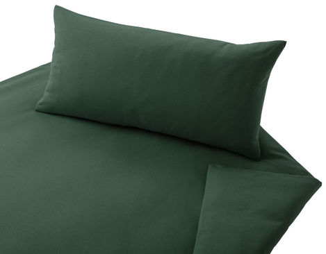 Cotonea Jersey Bettwäsche Garnitur aus Bio-Baumwolle in Smaragd