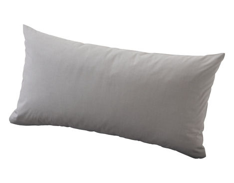 Chambray Kissenbezug aus Bio-Baumwolle 40x80 cm in Rauchquarz Grau