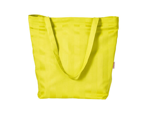 Fair Trade Stofftasche aus Bio-Baumwolle lange Henkel in Gelb