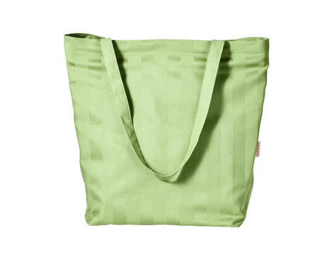 Fair Trade Stofftasche aus Bio-Baumwolle lange Henkel in Grün