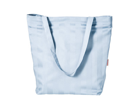 Fair Trade Stofftasche aus Bio-Baumwolle lange Henkel in Hellblau
