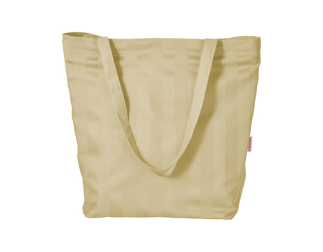 Fair Trade Stofftasche aus Bio-Baumwolle lange Henkel in Sand