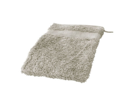 Frottier-Waschhandschuhe aus Bio-Baumwolle von Cotonea in Sand Braun