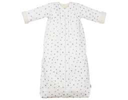 Bio-Kinderschlafsack mit abnehmbaren Ärmeln und Teddyplüsch-Futter