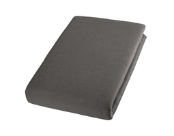 Bio Pima-Spannbettlaken Premium aus Doppeljersey in Anthrazit von Cotonea