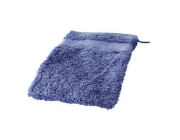 Frottier-Waschhandschuhe aus Bio-Baumwolle von Cotonea in Lapis Blau