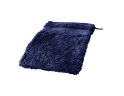 Frottier-Waschhandschuhe aus Bio-Baumwolle von Cotonea in Marine Blau