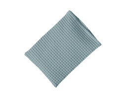 Waffelpikee-Waschhandschuh aus Bio-Baumwolle von Cotonea in Karibik Blau
