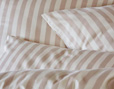 Bio Bettwäsche Baumwolle Satin mit Streifenmuster Kissenbezüge von Cotonea