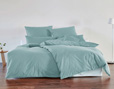 Bio-Bettwäsche aus Edel-Linon für das Schlafzimmer in Atlantik Grün von Cotonea