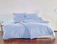 Bio-Bettwäsche aus Edel-Linon für das Schlafzimmer in Eisblau von Cotonea