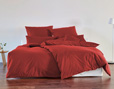 Bio-Bettwäsche aus Edel-Linon für das Schlafzimmer in Rot von Cotonea