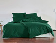 Bio Bettwäsche Edel-Linon im Schlafzimmer in Smaragd Grün von Cotonea