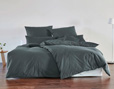 Bio-Bettwäsche aus Edel-Linon für das Schlafzimmer in Tinte von Cotonea