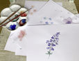 Blumenmuster Designvorlage in Aquarellfarben für Bio Bettwäsche von Cotonea