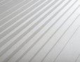 Damast Bettwäsche Garnitur Zoom aus Bio Damast mit gewebtem Streifenmuster in Weiß ohne optische Aufheller