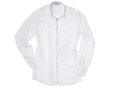 Herren Hemd aus Bio Zwirn mit New-Kent Kragen und extra Langarm in Weiß mit optischen Aufhellern