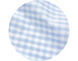 Nahaufnahme Design Vichy Karo Hellblau Bettwäsche Popeline aus Bio-Baumwolle