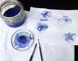 Designvorlage der Cotonea Bio Bettwäsche blaue Anemone