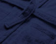 Frottier-Bademantel aus Bio-Baumwolle mit Gürtel von Cotonea in Marine Blau
