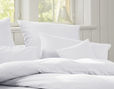 Satin-Bettwäsche Kissenbezüge aus Bio-Baumwolle von Cotonea in Weiß ohne optische Aufheller