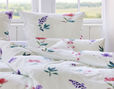 Satin-Bettwäsche Kissenbezüge mit Blumenmuster von Cotonea aus Bio-Baumwolle