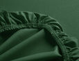 Spannbettlaken aus Bio-Baumwolle ohne Elastan aus Edel-Linon in Smaragd von Cotonea