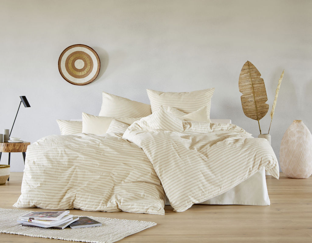 Bio Bettwäsche im Schlafzimmer aus farbig gewachsener Bio-Baumwolle von Cotonea